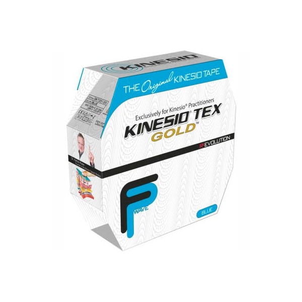 Kinesio Tex Gold FP Kinesiology Tape, 2" x 34 yds, Blue, Bulk Roll